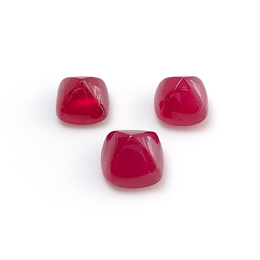 red ruby sugarloaf cabochon