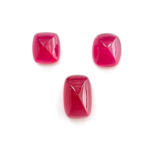 red ruby sugarloaf cabochon