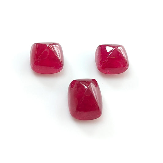 red ruby sugarloaf cabochon