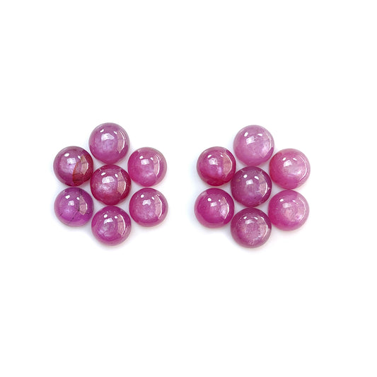 Cabochon Saphir Rose