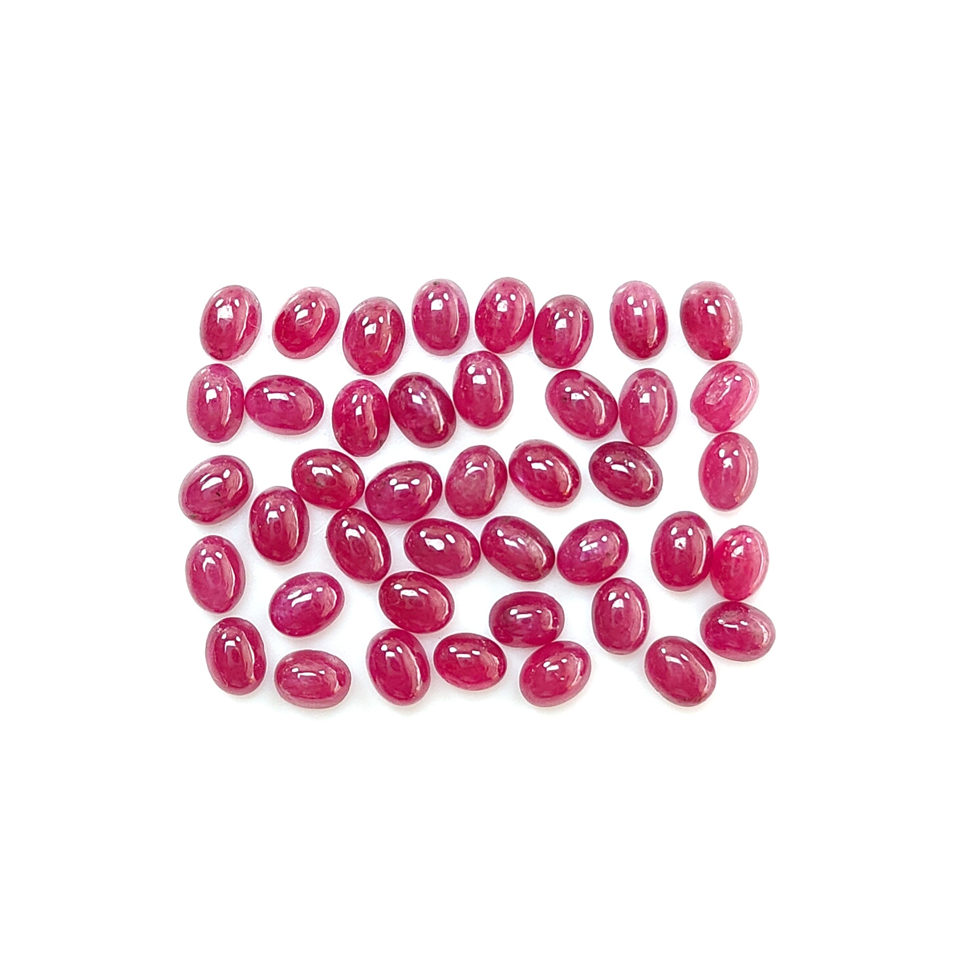 red ruby oval cabochon
