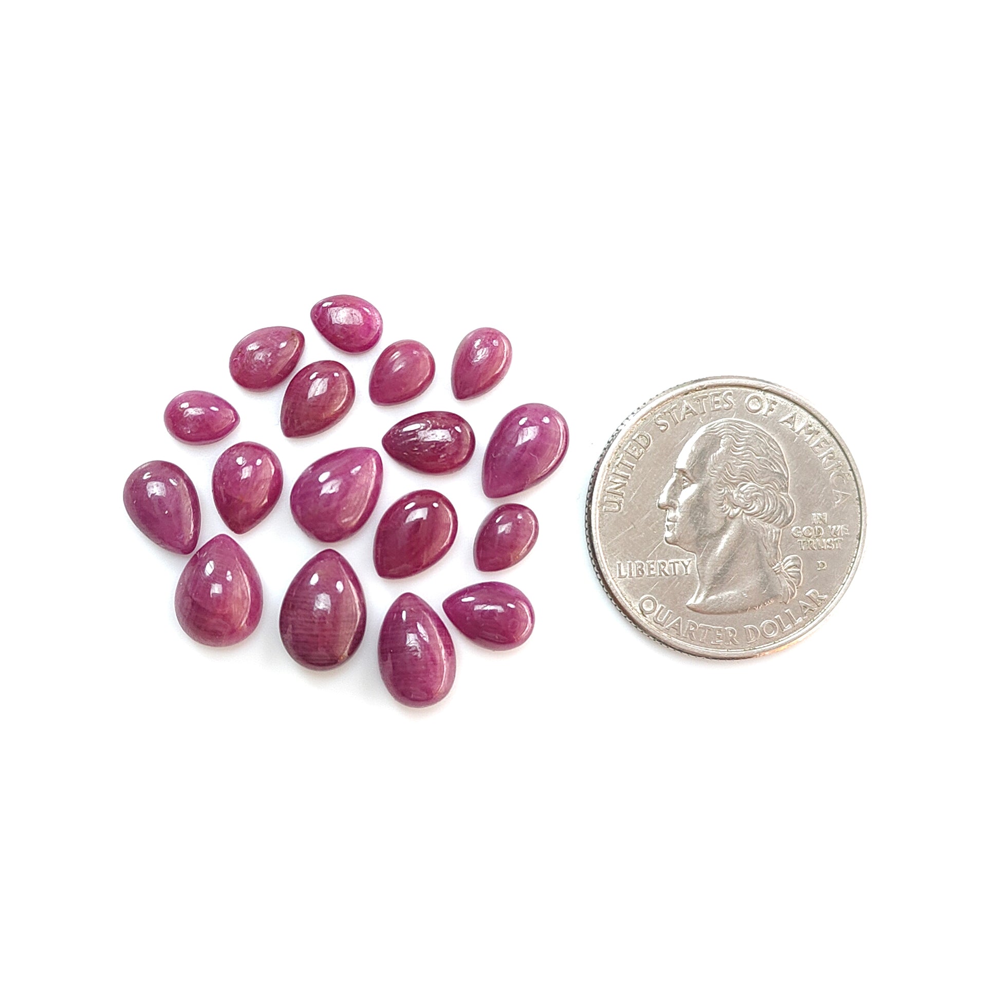 cabochon rubis rouge