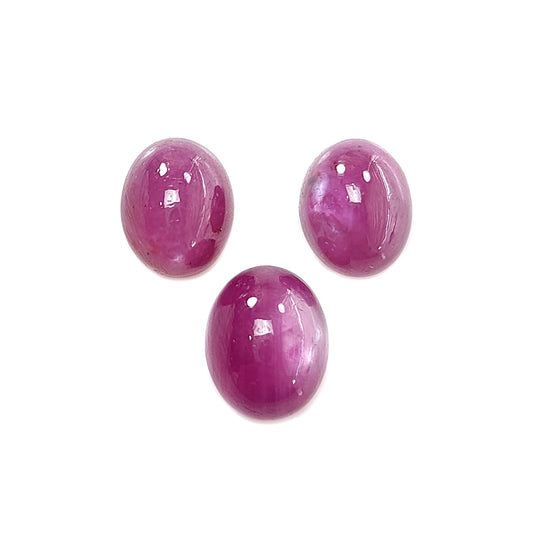 red ruby oval cabochon