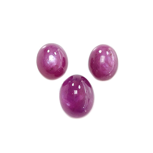 red ruby oval cabochon