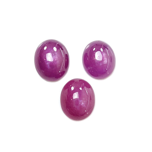 red ruby oval cabochon