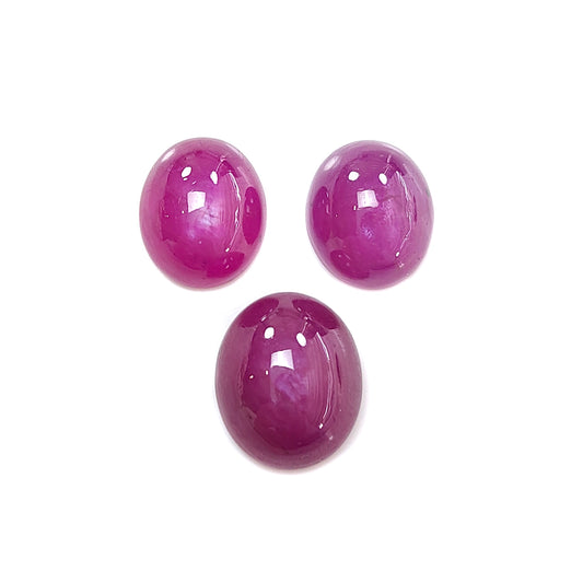 red ruby oval cabochon