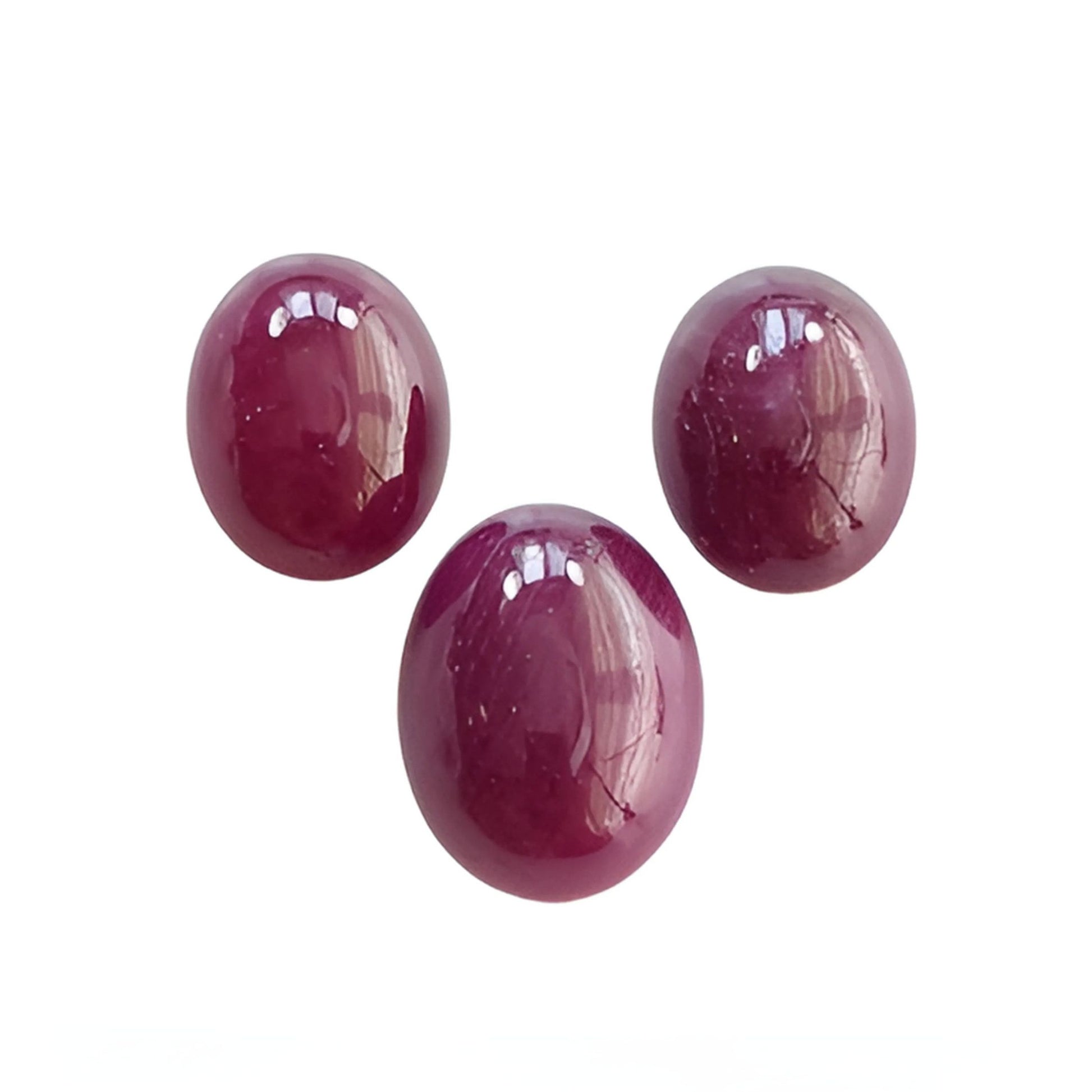 red ruby oval cabochon