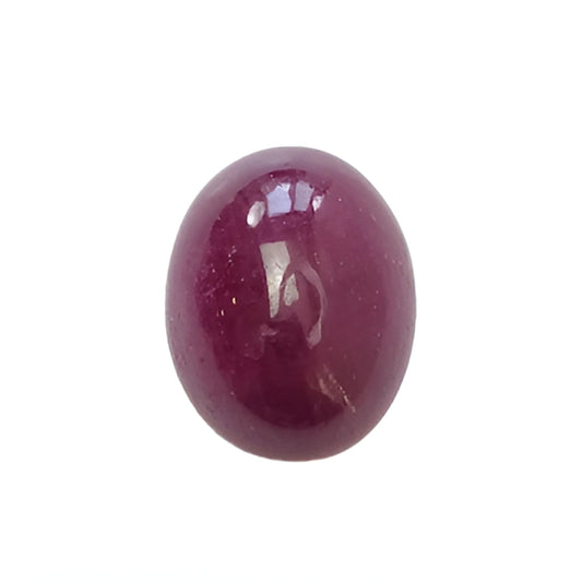 red ruby oval shape cabochon