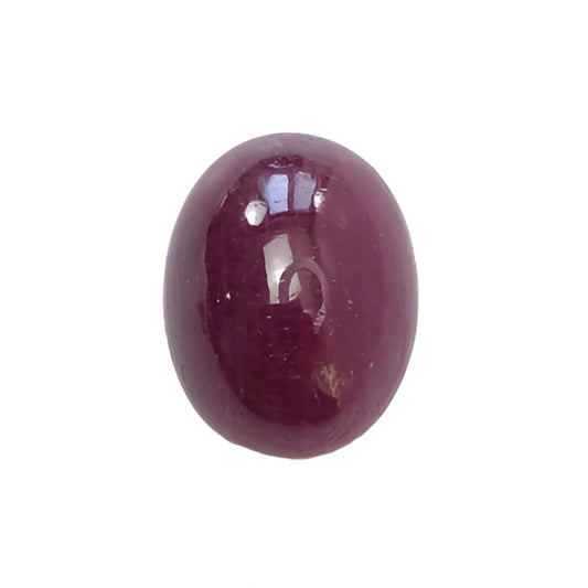 red ruby oval shape cabochon