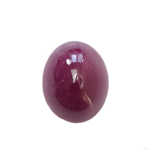 red ruby oval cabochon
