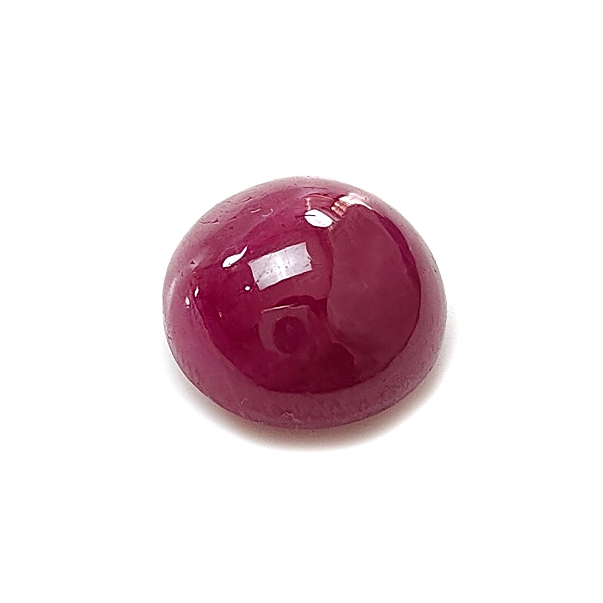ruby round shape cabochon