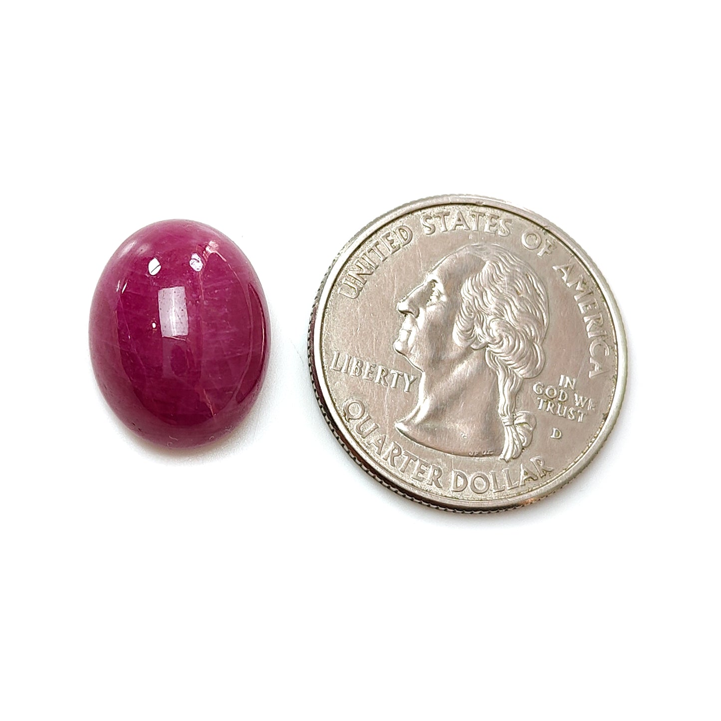 17.60cts Ruby Gemstone Natural Untreated Cabochon Oval Shape July Birthstone