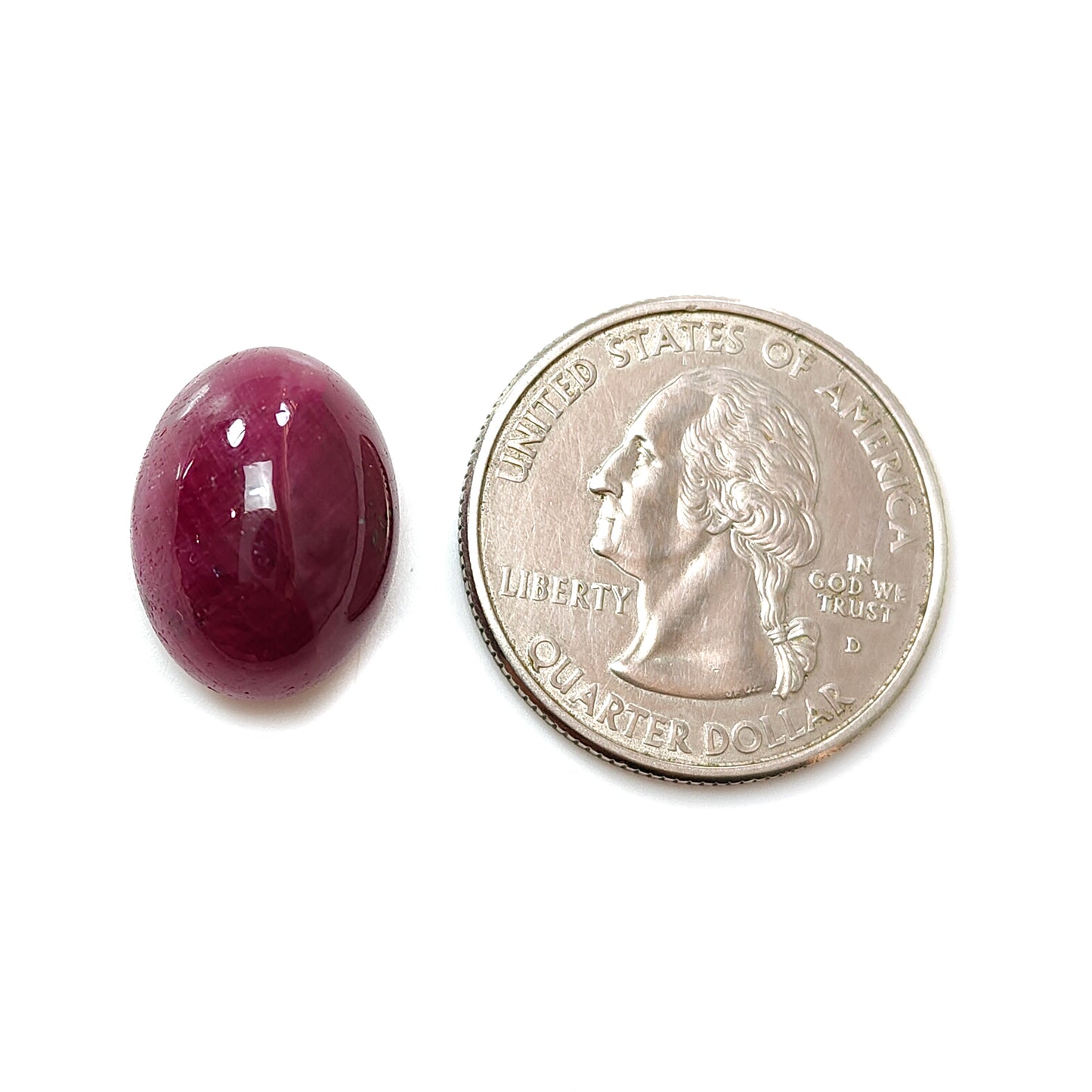 18.10cts Ruby Gemstone Natural Untreated Cabochon Oval Shape July Birthstone