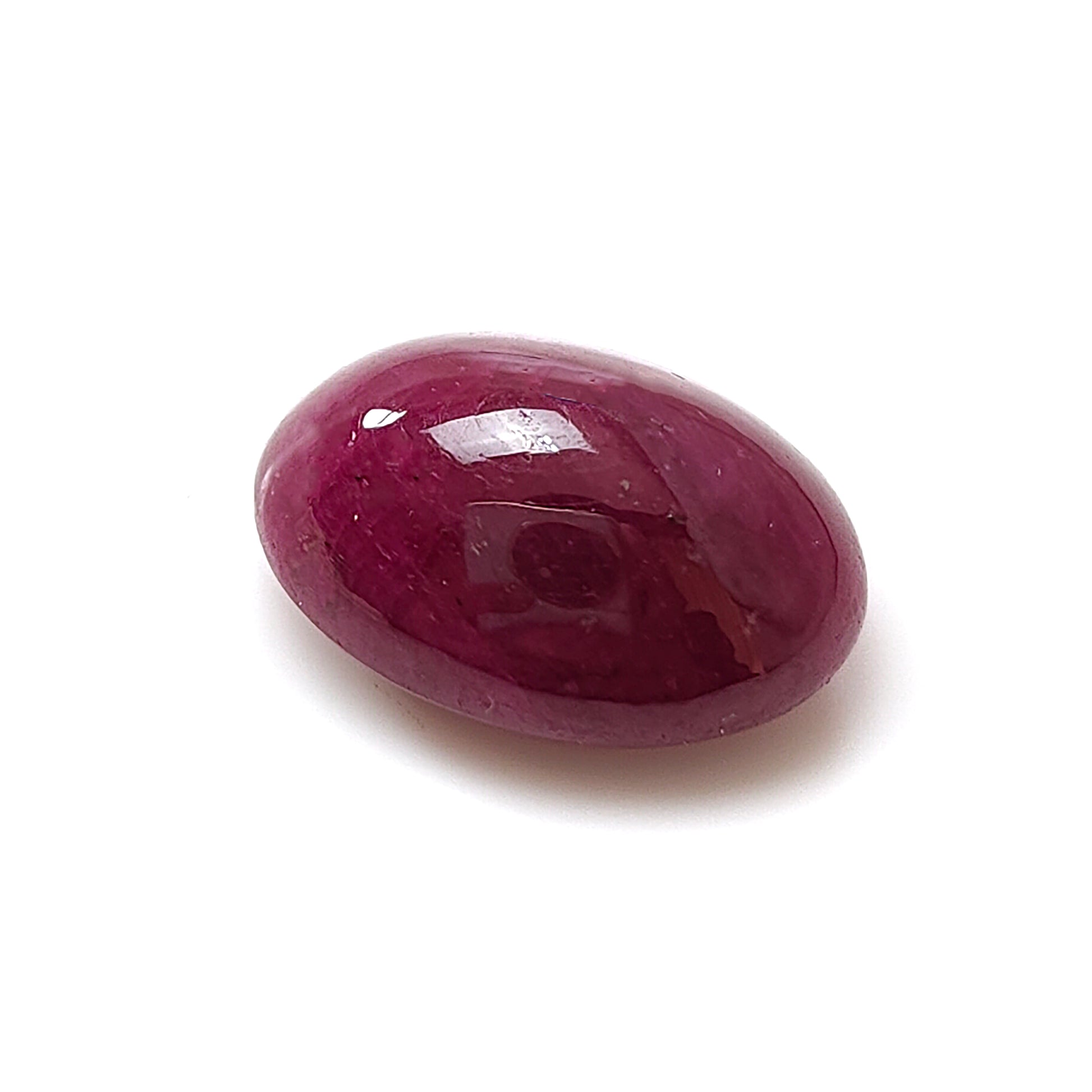 red ruby oval shape cabochon