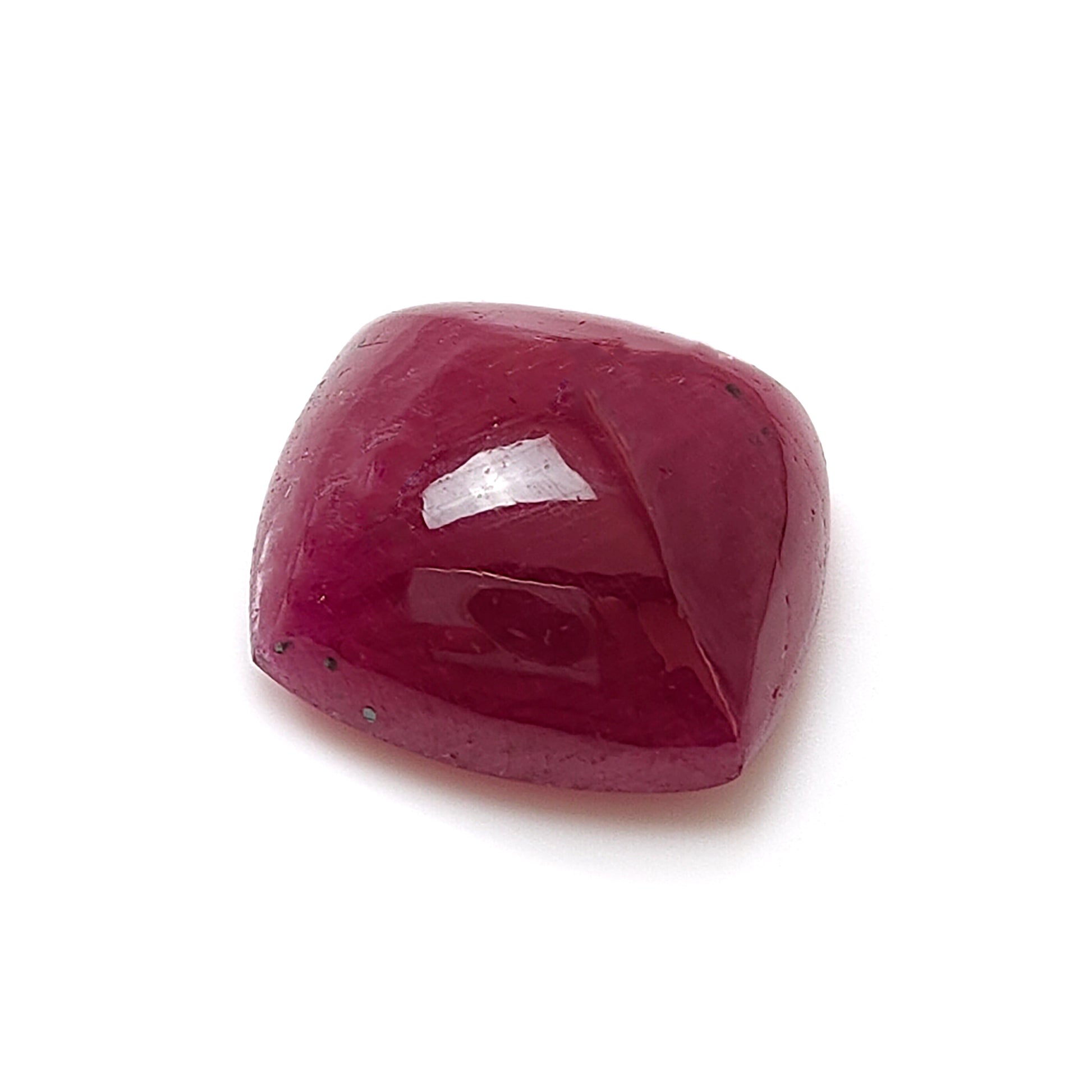 ruby cushion shape cabochon