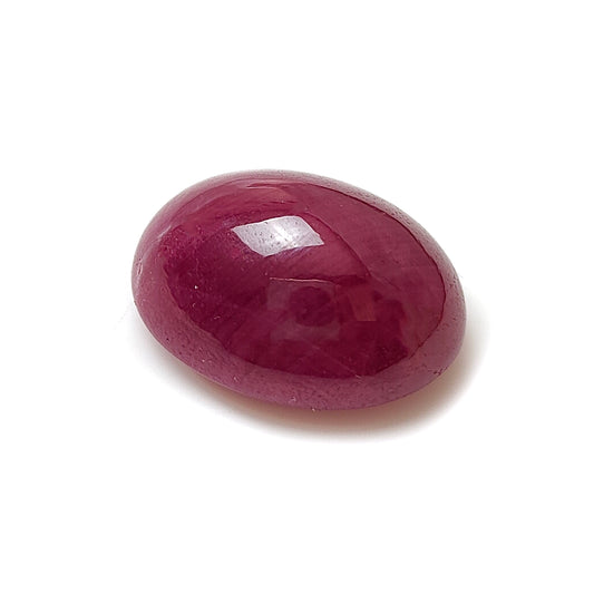 ruby oval shape cabochon
