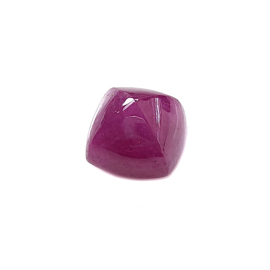 red ruby sugarloaf cabochon