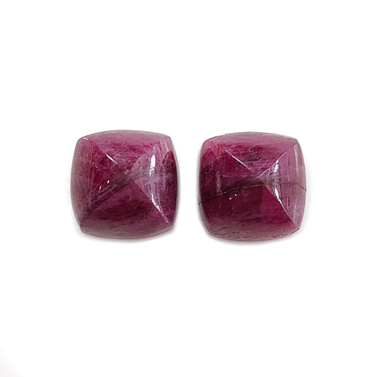 red ruby sugarloaf cabochon