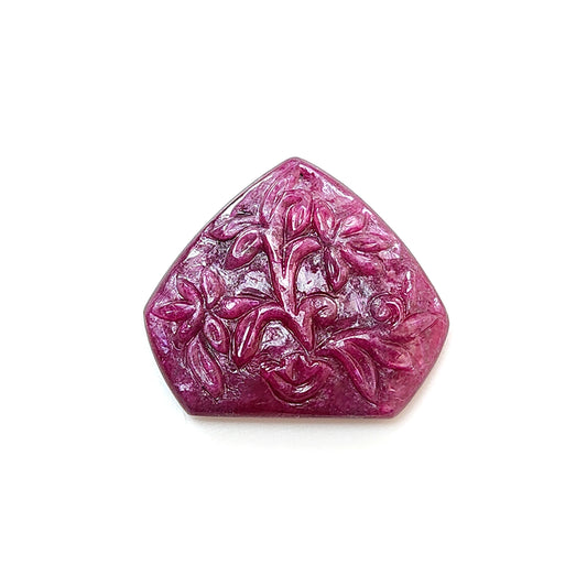 ruby heart carving