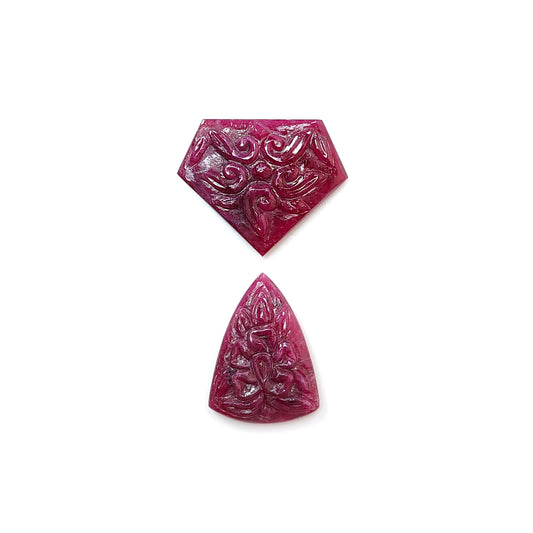 Ruby Fancy Carving