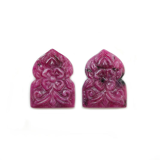 Ruby Fancy Shape carving