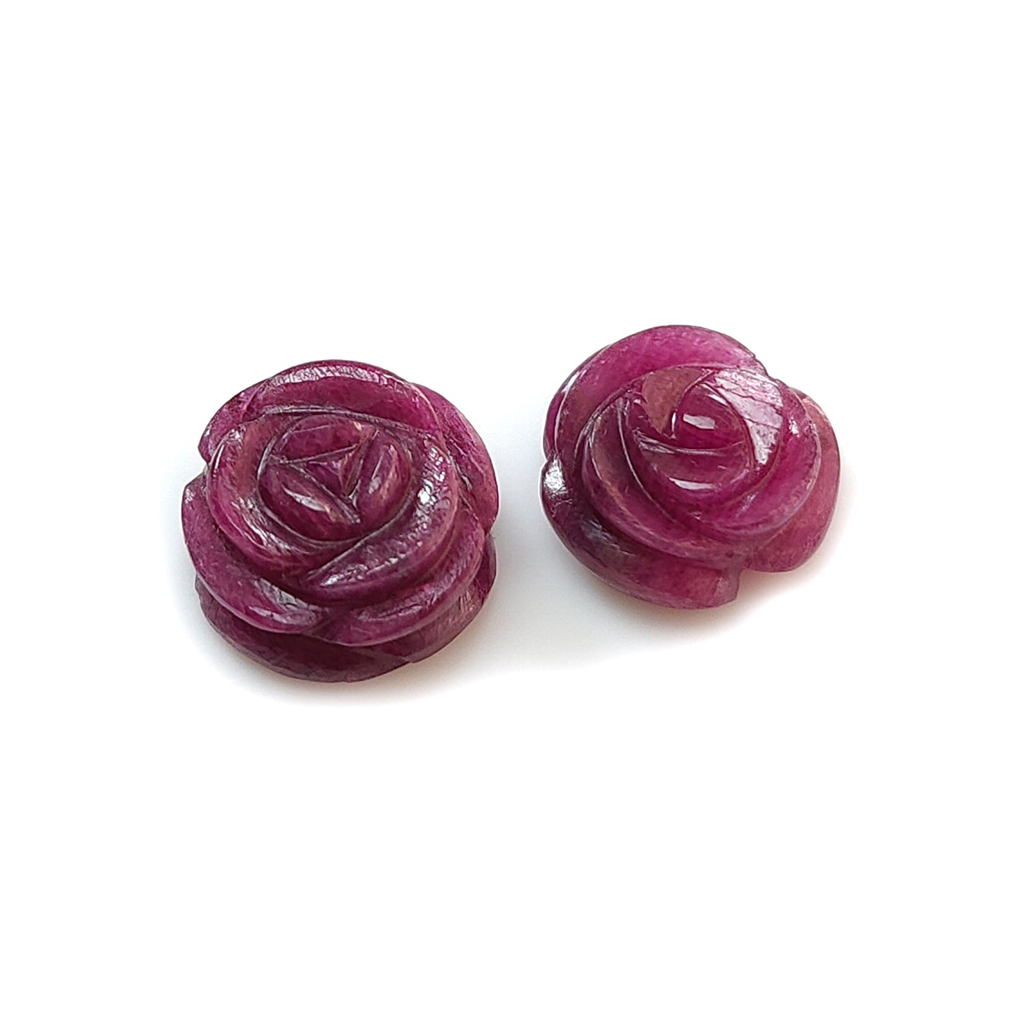 ruby flower carving gemstone