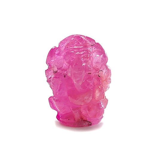 ruby lord ganesha carving