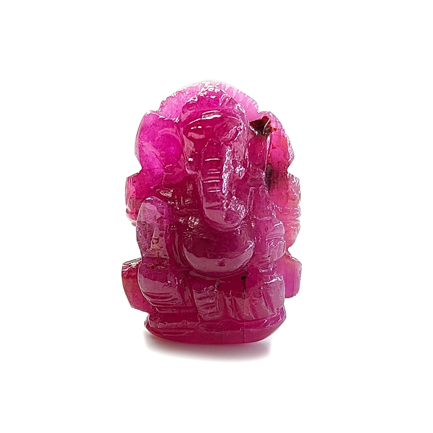 red ruby carving gemstone