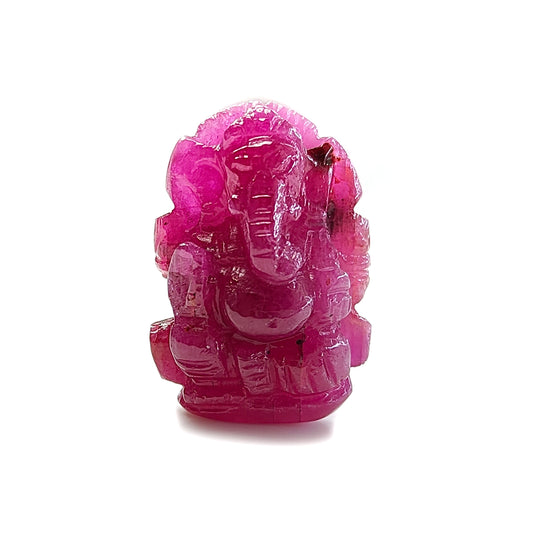 red ruby carving gemstone