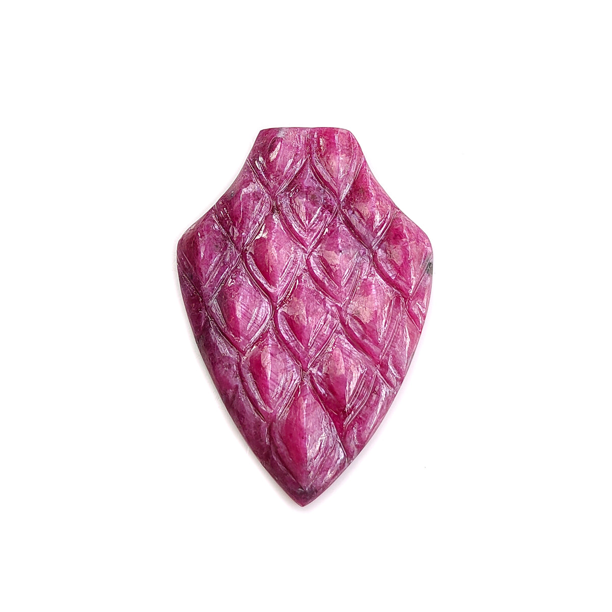 Ruby Arrow Head Carving Gemstone 