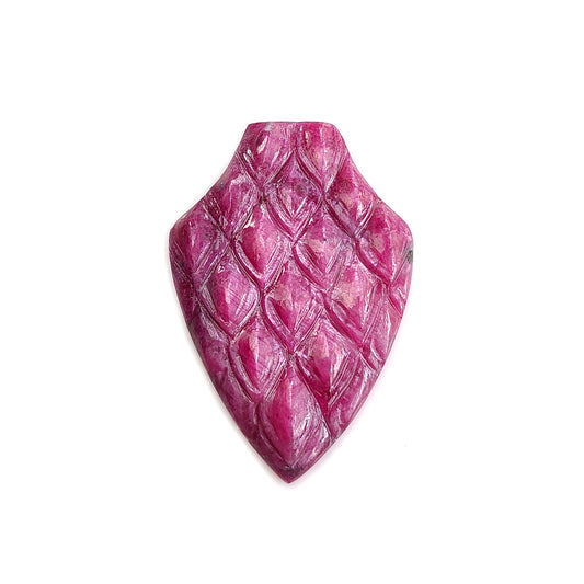 Ruby Arrow Head Carving Gemstone 