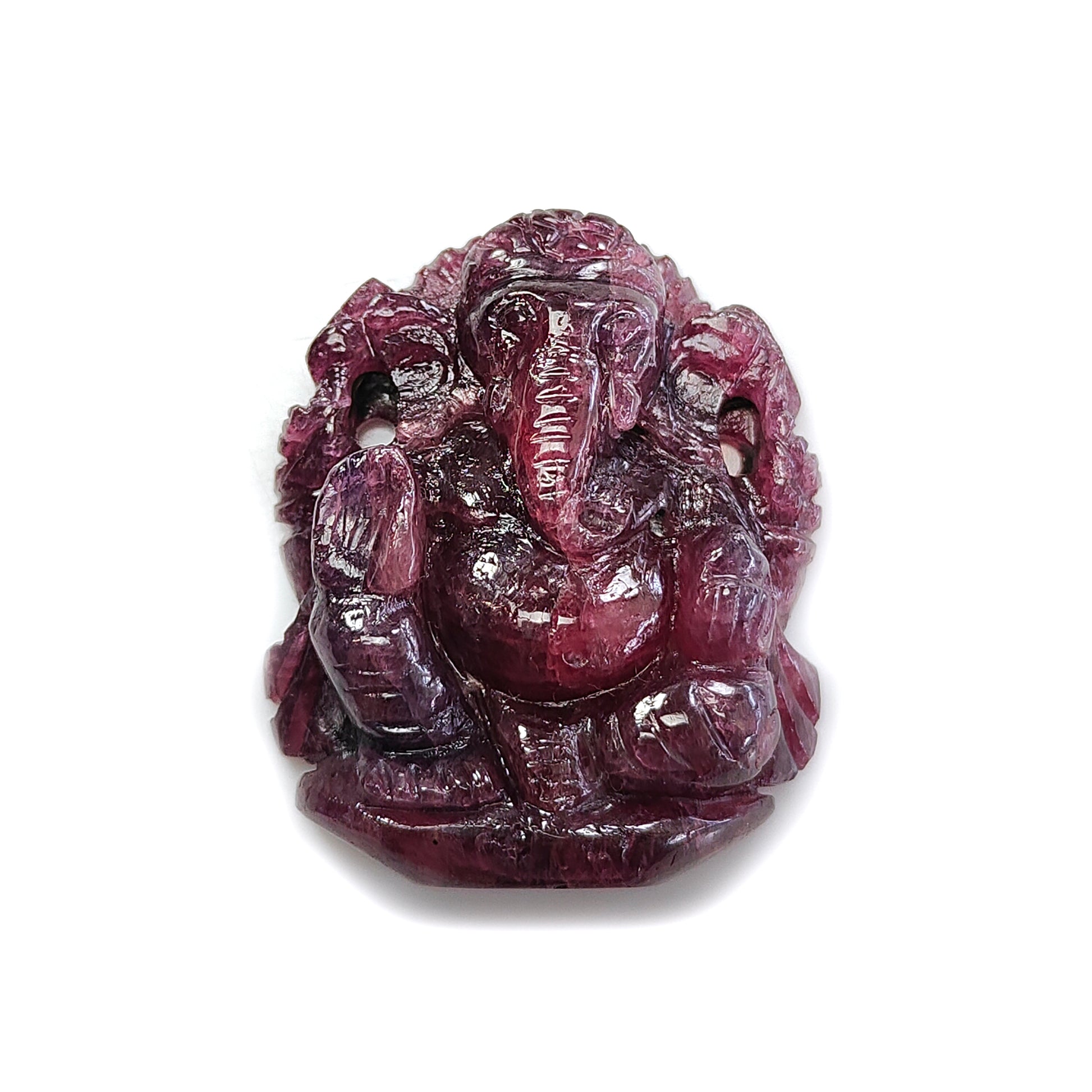 red ruby carving gemstone