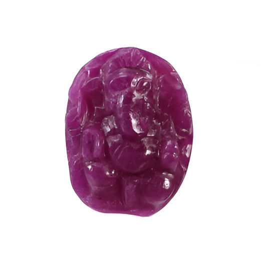red ruby ganehsa carving