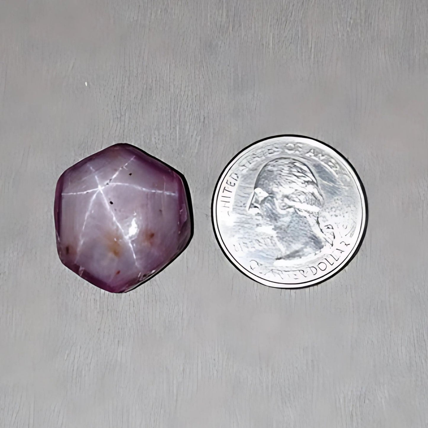 62.60cts Natural Untreated Star Ruby Gemstone Hexagon Shape Cabochon 23*21mm