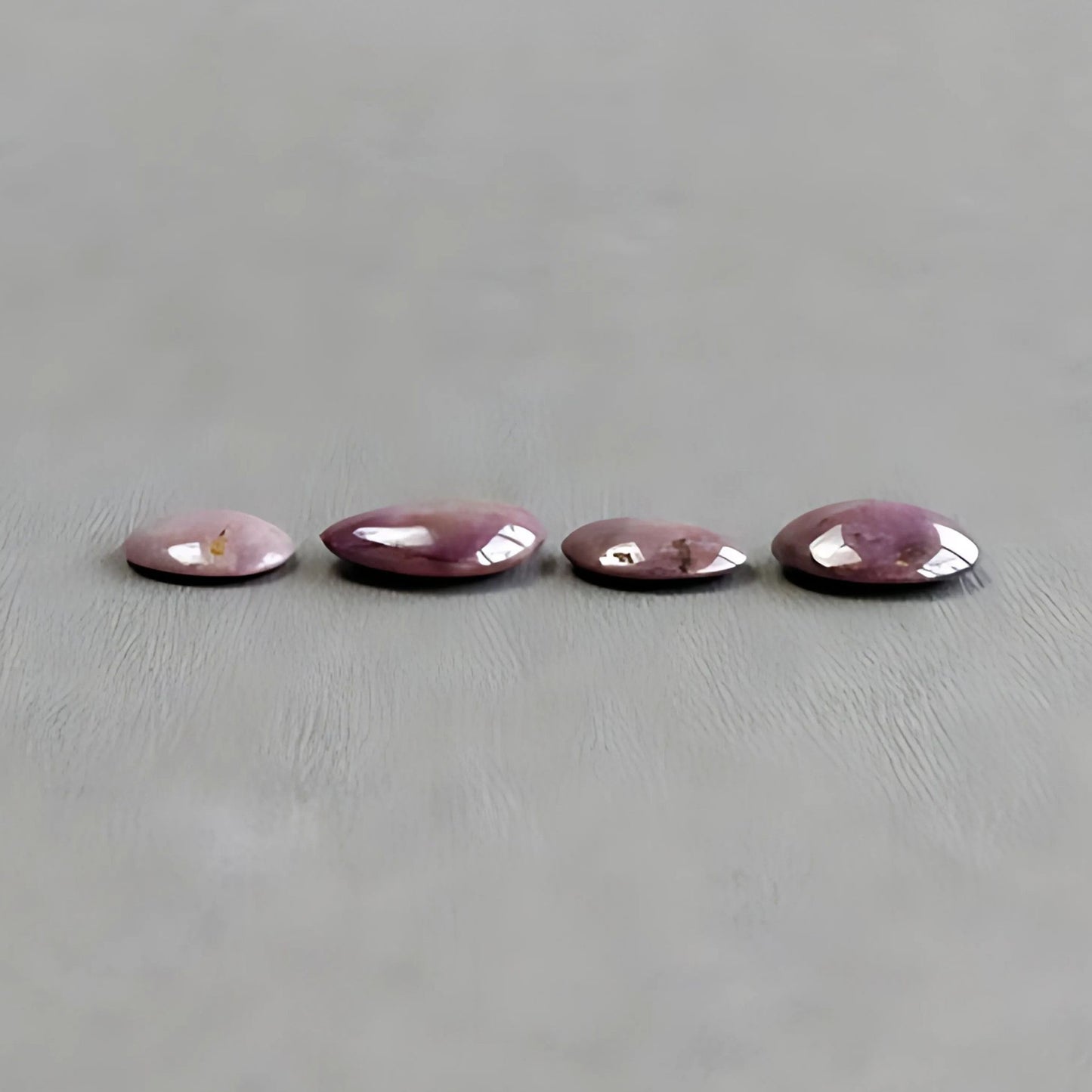 18.30cts Natural Untreated Star Ruby Gemstone Fancy Shape Cabochon 11*10mm - 15*11mm 4pcs