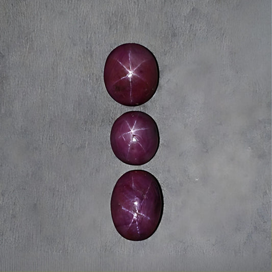 Saphir étoilé ovale