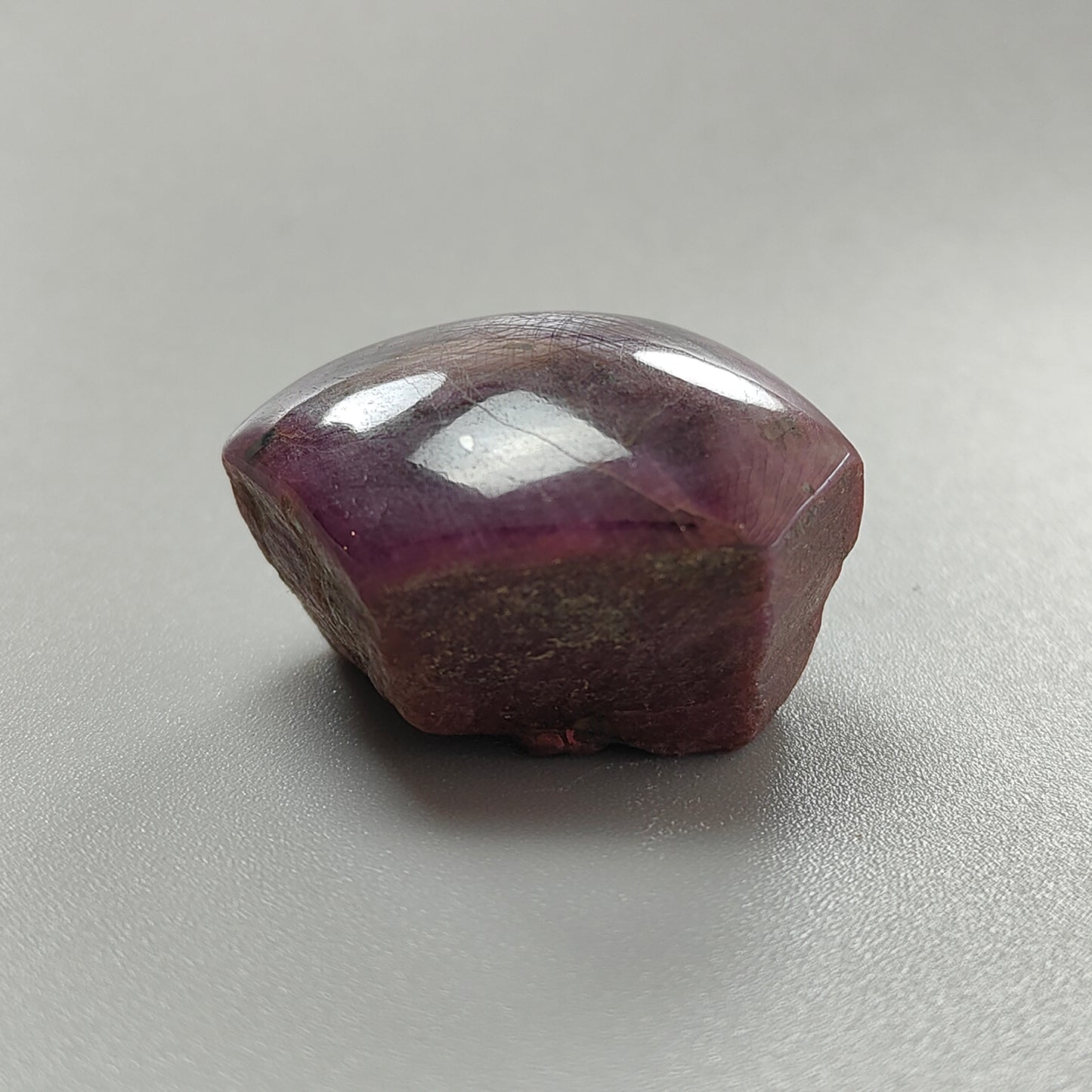 177.00cts Star Ruby With Black Rutile Crystal Gemstone Natural Rough Healing Specimen Hexagon Shape 33*24mm 1pc