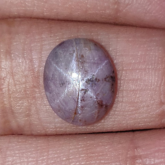 Star Ruby Trapiche Oval Cabochon Gemstone : 4.50cts Natural Unheated Star Ruby Trapiche Oval Cabochon 12mm -10mm 1pc For Jewelry