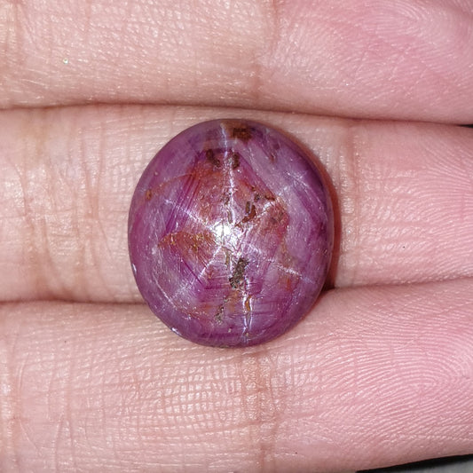 star ruby oval cabochon