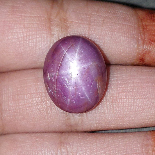 star ruby oval cabochon