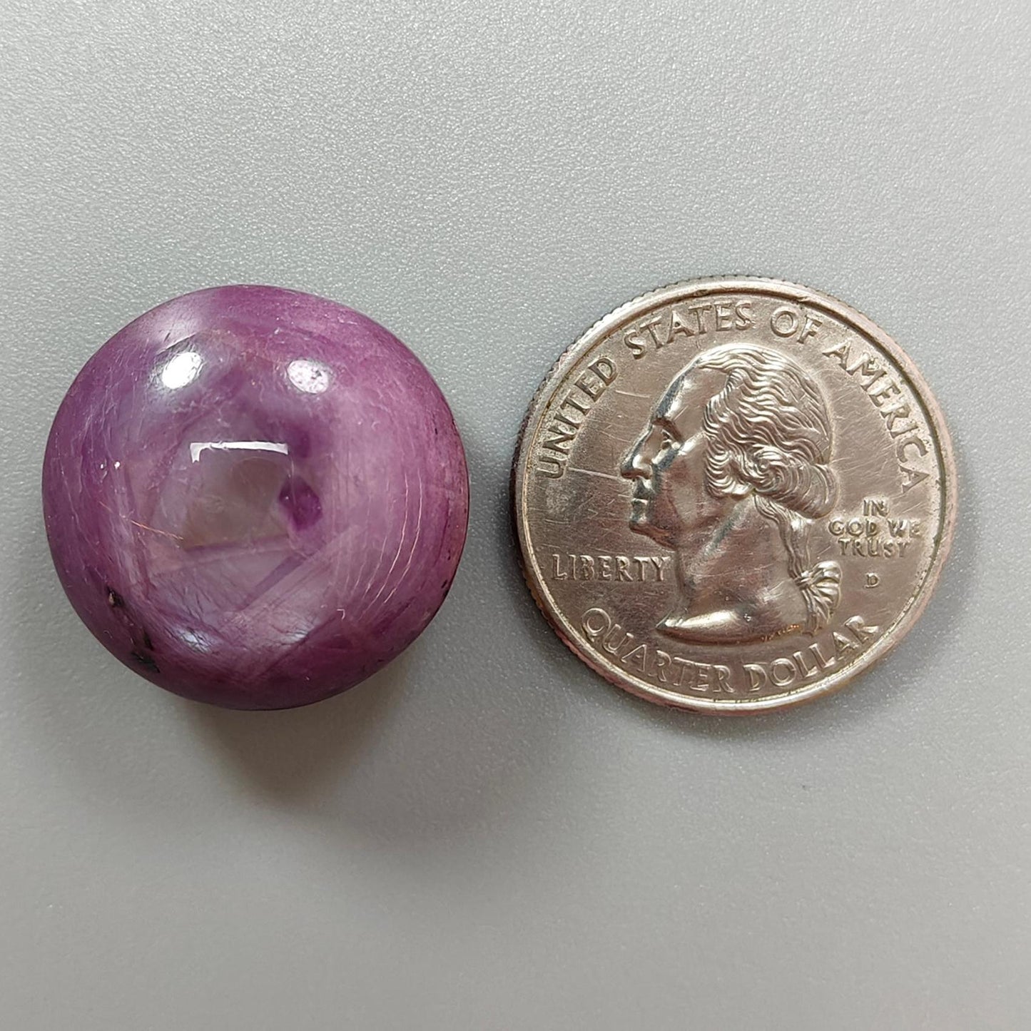 Star Ruby Gemstone Cabochon: 71.60cts Natural Untreated Unheated Red 6Ray Star Ruby Round Shape 22mm 1pc for Jewelry