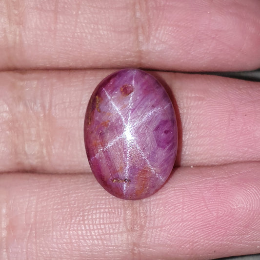 star ruby oval cabochon