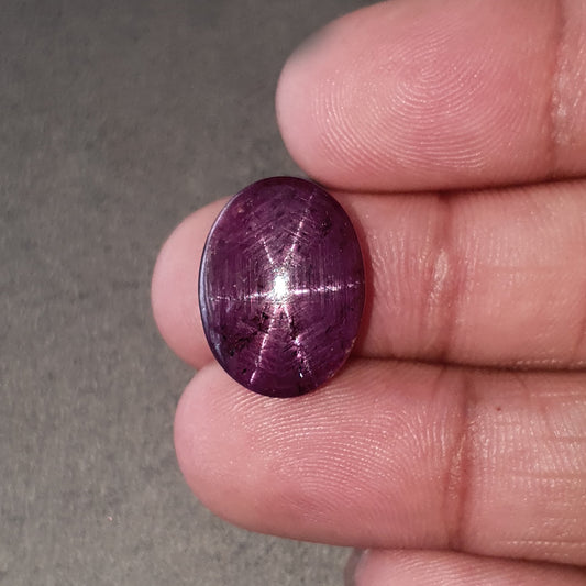 star ruby oval cabochon