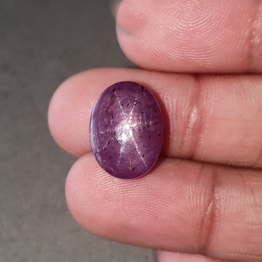 star ruby oval cabochon