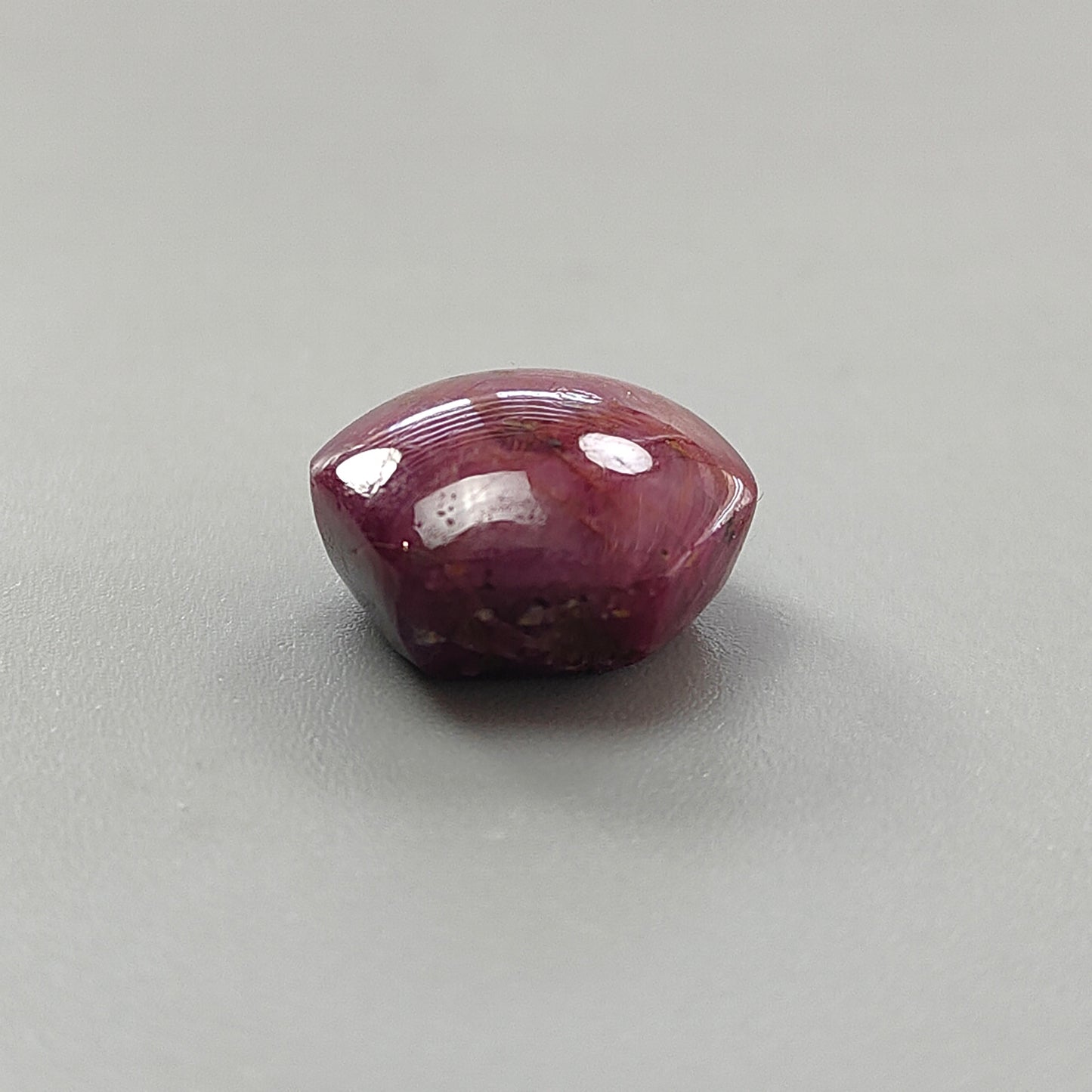 レッドスタールビー六角形カボション