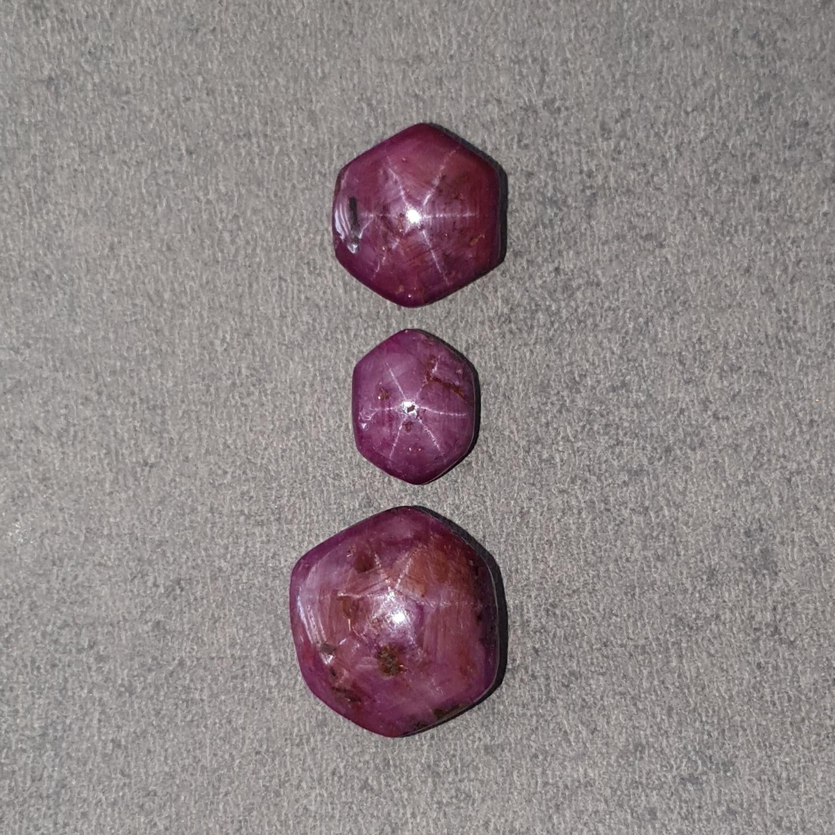 Star Ruby Gemstone Cabochon