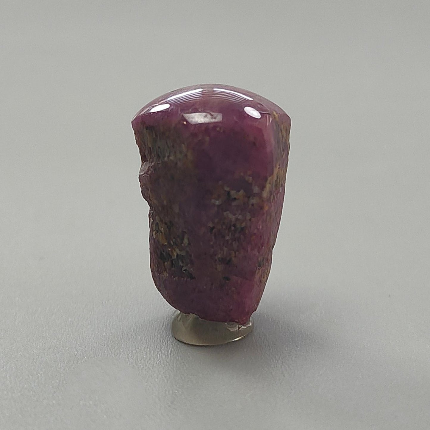 Star Ruby Gemstone Wand Specimen: 47.00cts Natural Untreated 6Ray Star Ruby Hexagon Shape Healing Crystal 22*16mm 1pc July Birthstone