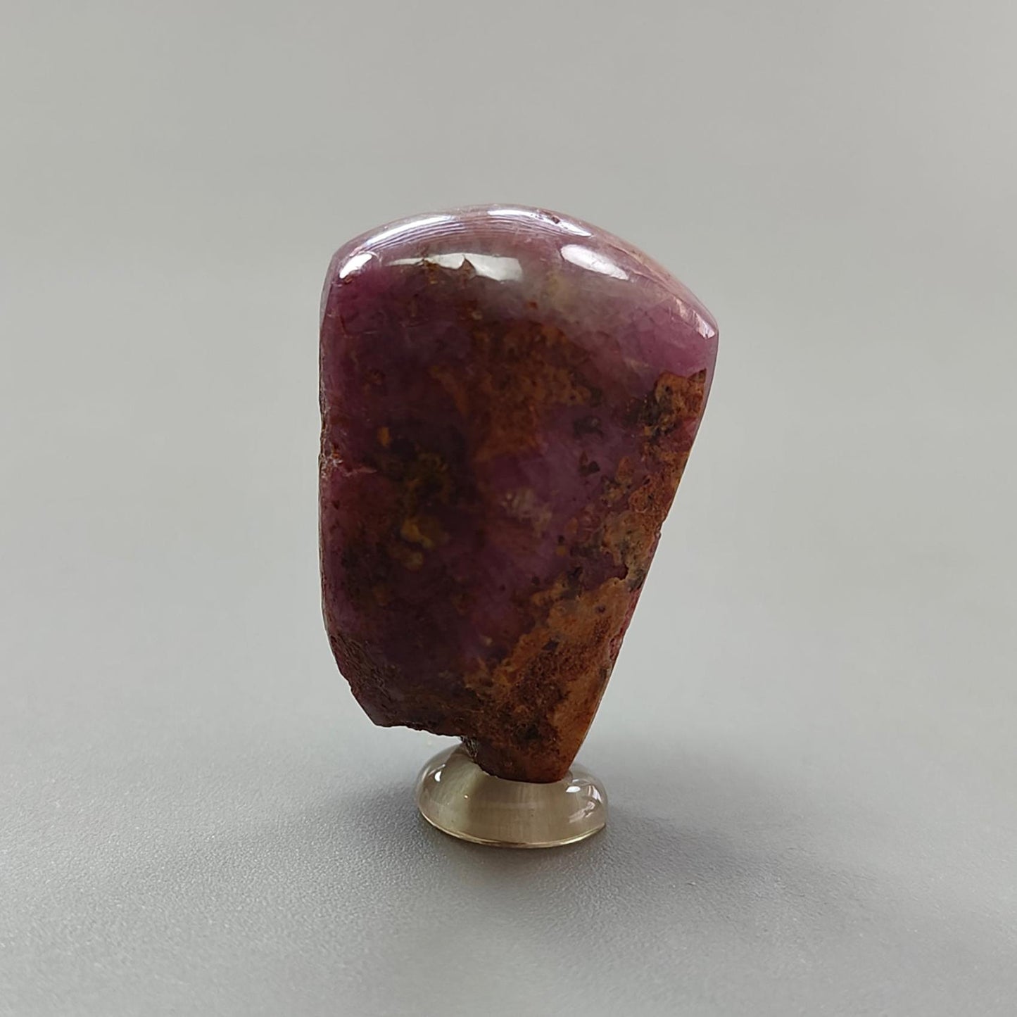 Star Ruby Gemstone Wand Specimen: 95.80cts Natural Untreated 6Ray Star Ruby Hexagon Shape Healing Crystal 29*20mm 1pc July Birthstone