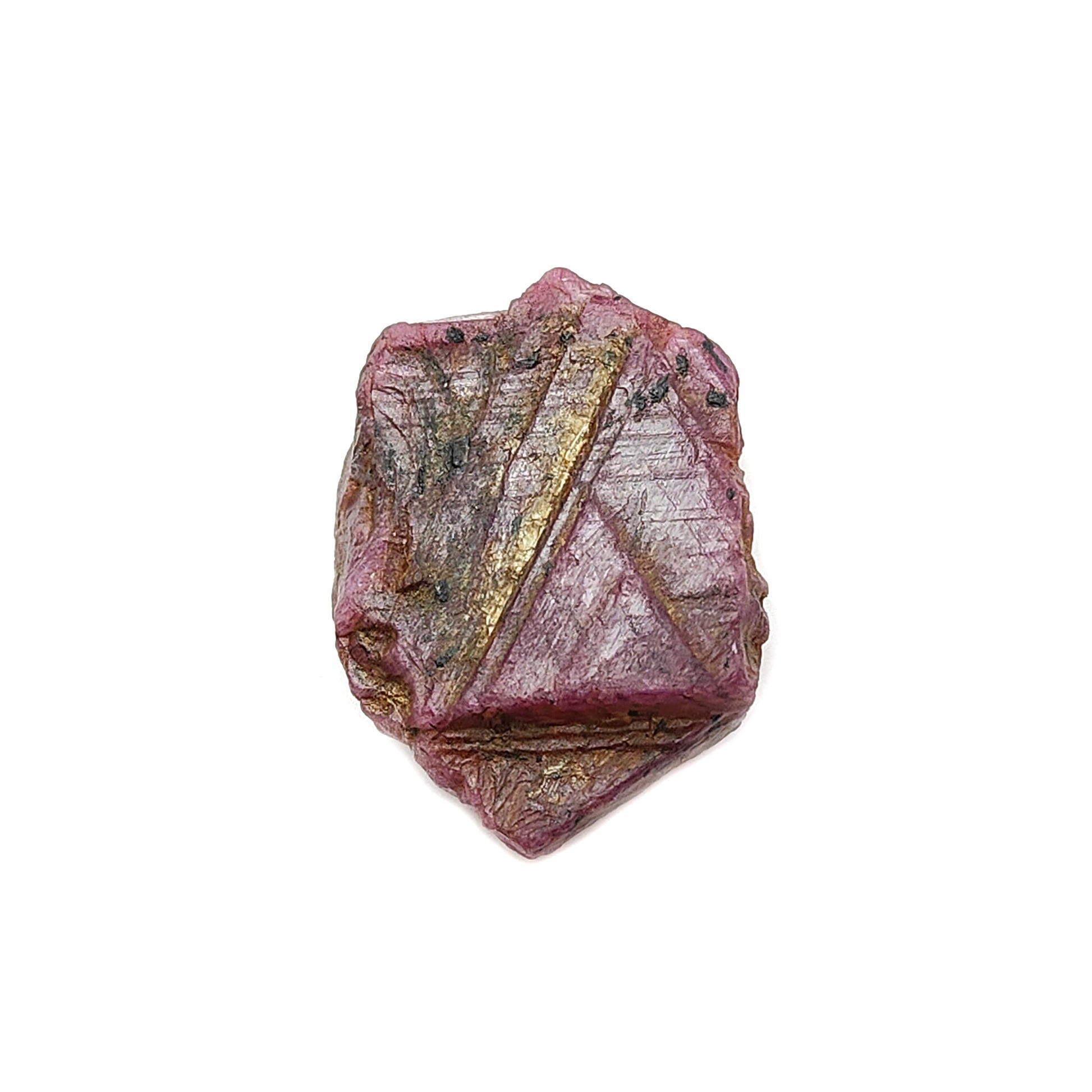 Ruby Record Keeper Raw Crystal Specimen Triangle
