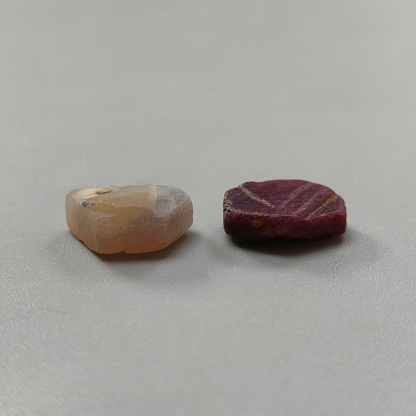 Rubino naturale, zaffiro giallo